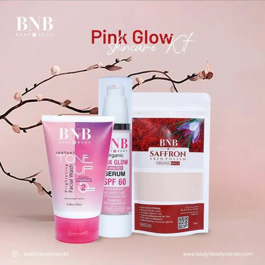 BNB Pink Skin Care Glow Kit Organic Source