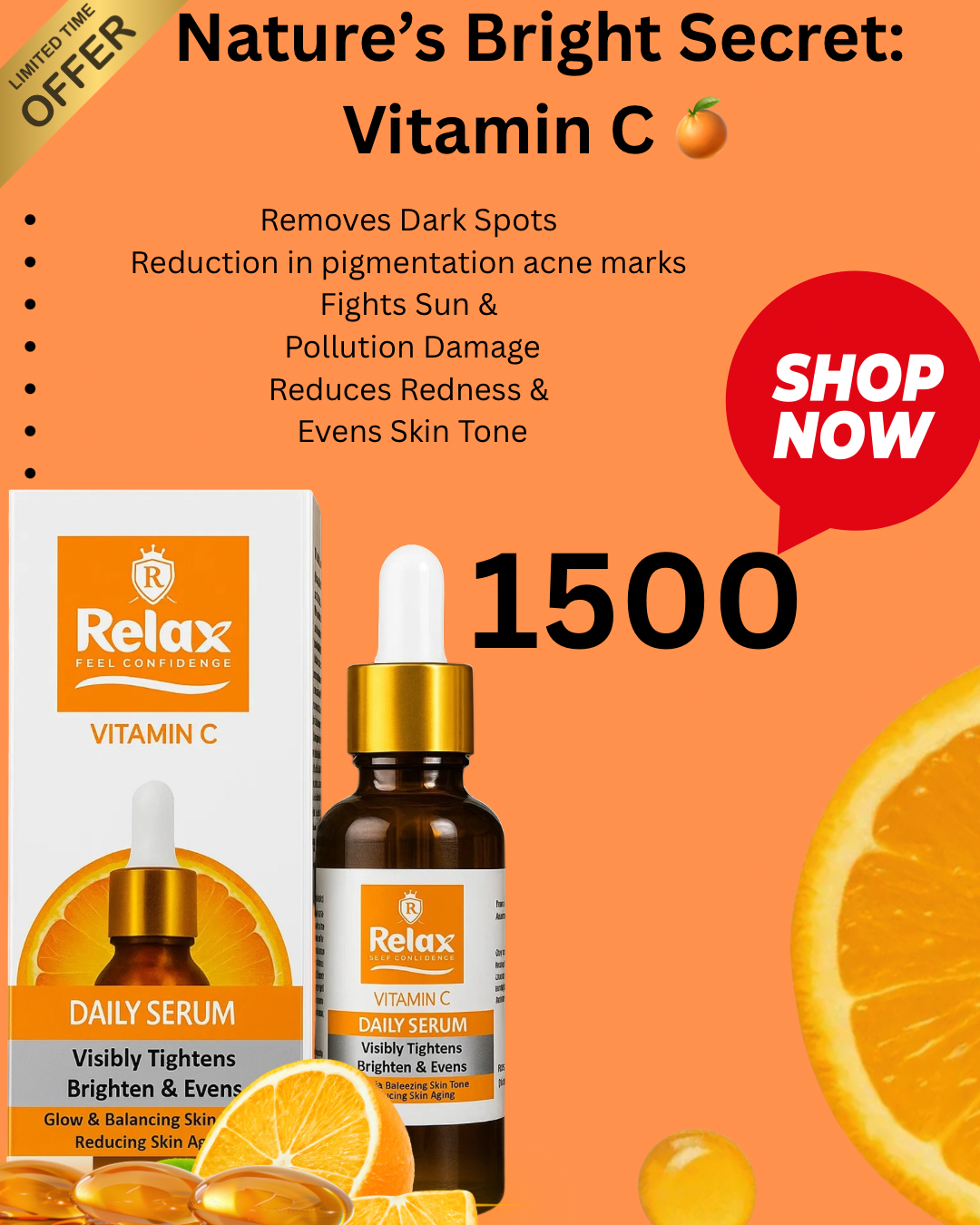 Relax | Face Serum 30ml (Vitamin C)