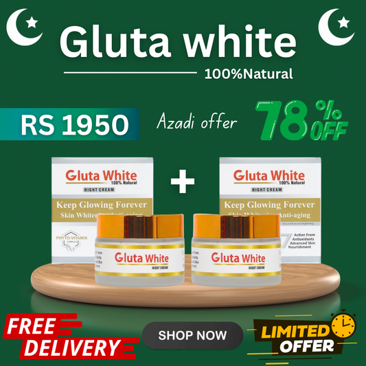 Gluta white night cream buy 1 get 1 free